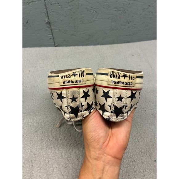 Converse Chuck Taylor All Star Low Top Sneakers Men's 9 Star Print Canvas Shoes - Picture 15 of 16